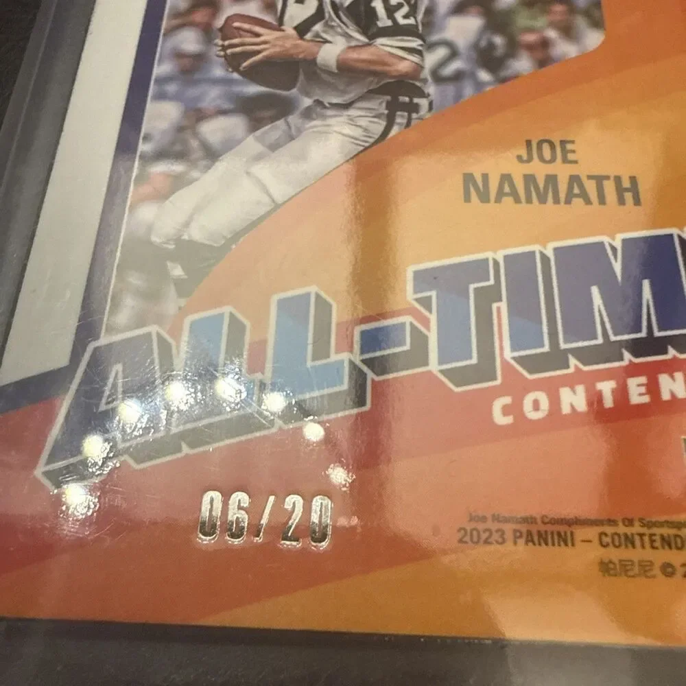 2023 CONTENDERS OPTIC JOE NAMATH ALL-TIME GREEN PULSAR AUTO /20 🔥🔥